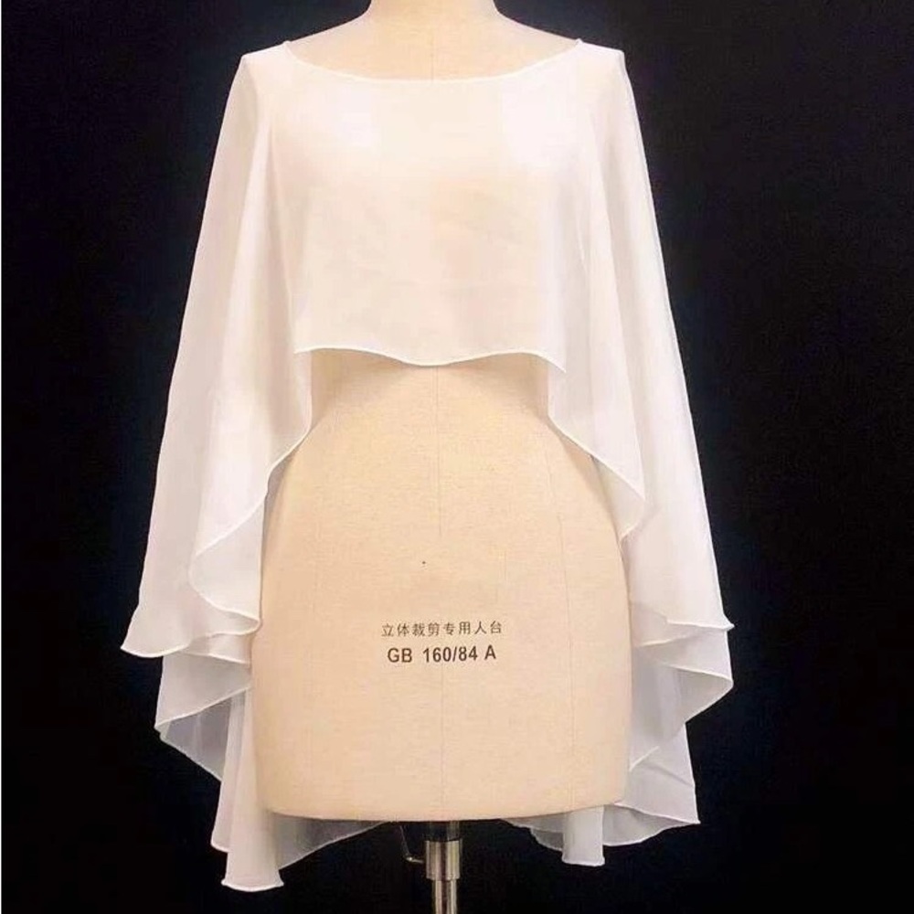 High Low Hem Wedding Wrap